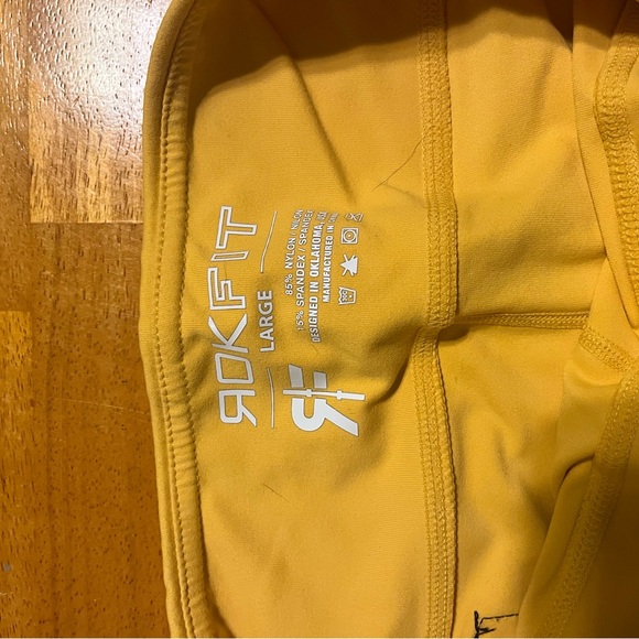 Yellow Rokfit Shorts - Picture 2 of 3